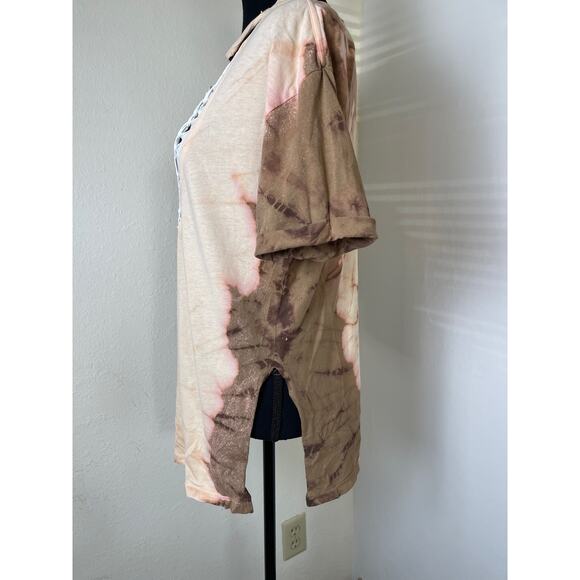 Affliction Standard Series Women's Distress Western Pepper Wash Web T-shirt M - Picture 6 of 12